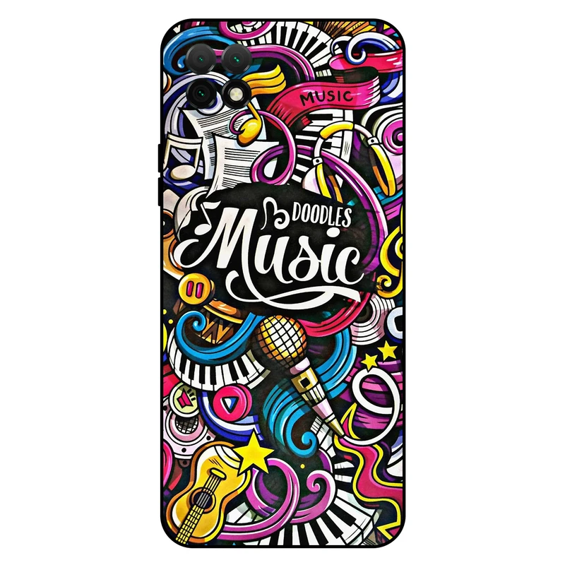 کاور مگافون طرح موزیک مدل 8241 مناسب برای گوشی موبایل هوآوی Nova Y60 