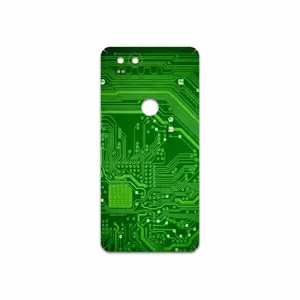 MAHOOT Green Printed Circuit Board Cover Sticker for Google Pixel 2