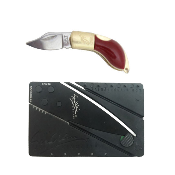 چاقوی سفری مدل تاشو کد ST001 مجموعه 2 عددی