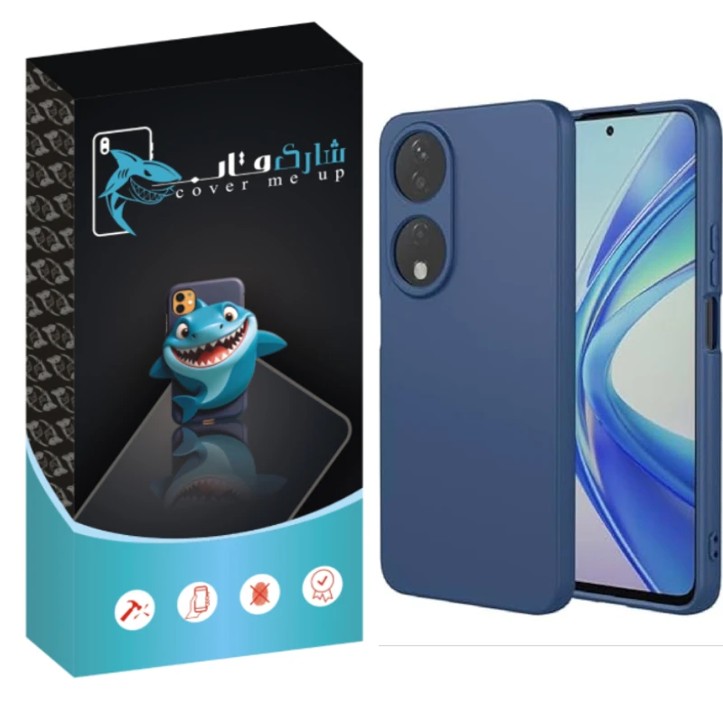 کاور شارک قاب مدل سیلیکونی مناسب برای گوشی موبایل آنر X7B