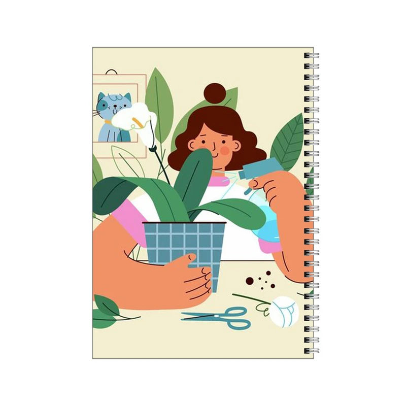 دفتر مشق 100 برگ بامبیلیپ طرح گل آرایی  کد 7328875