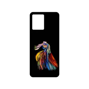 MAHOOT Rainbow Hair Digital Art Cover Sticker for Oppo Reno 8 4G
