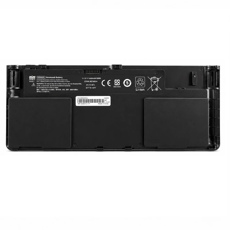 باتری لپ‌تاپ 4 سلولی دابل ام مدل OD06XL مناسب برای لپ‌تاپ HP EliteBook Revolve 810 G1 