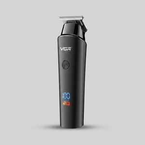 ماشین اصلاح صورت و سر وی جی آر V-937 با تیغه استیل ضد زنگ، باتری 2000 میلیآمپر قابل شارژ، قابلیت اصلاح صفر و خط زن، نمایشگر میزان شارژ و طراحی ارگونومیک