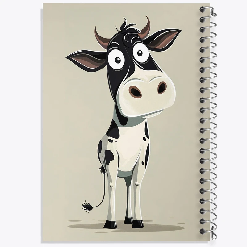 دفتر نقاشی 50 برگ خندالو طرح گاو بامزه کد F6377