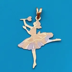 آویز گردنبند طلا 18 عیار زنانه گالری یارطلا  مدل بالرین  کد PLBAL05