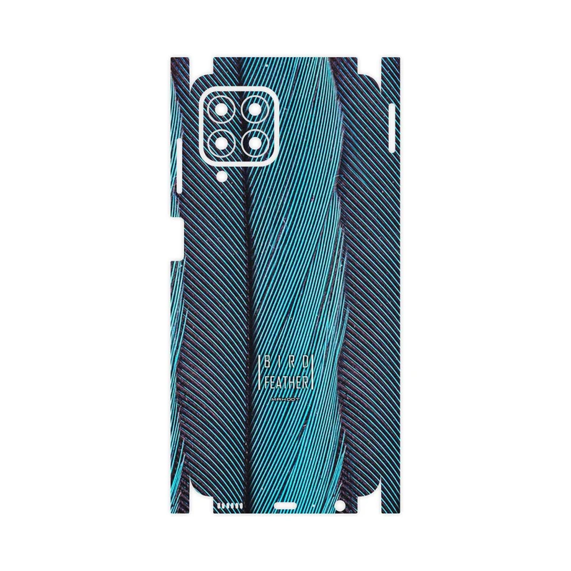 برچسب پوششی ماهوت مدل Turquoise feathers-FullSkin مناسب برای گوشی موبایل سامسونگ Galaxy M33