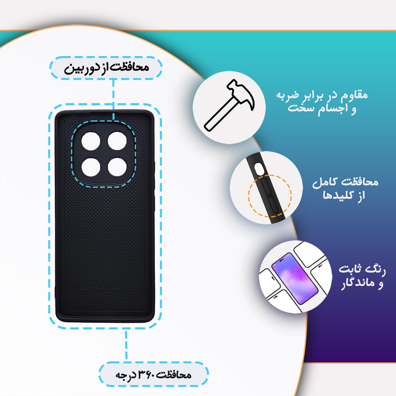 کاور گارد قاب علوی مدل MLG مناسب برای گوشی موبایل شیائومی Redmi Note 14 Pro 4G