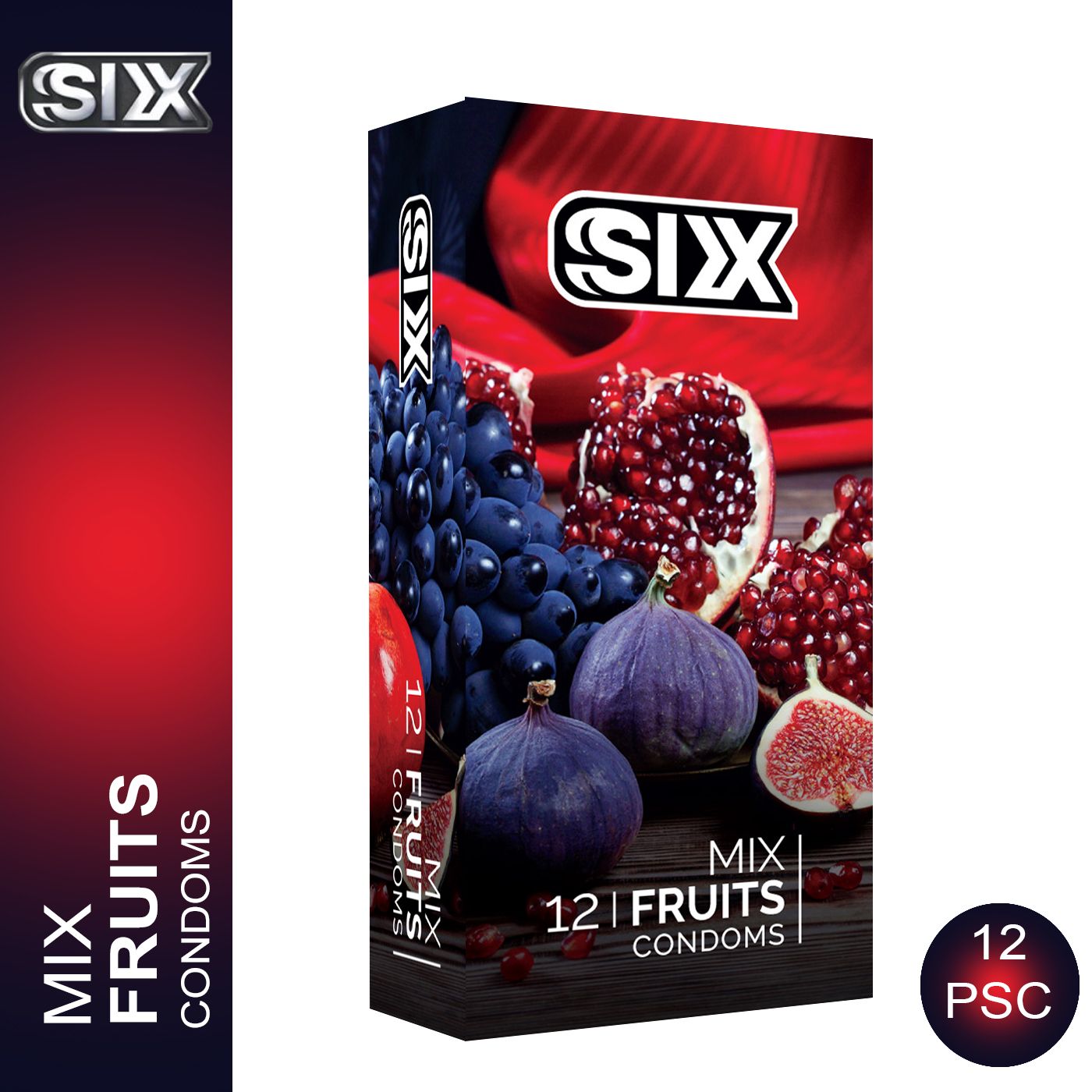  کاندوم سیکس مدل MixFruit12 مجموعه 12 عددی -  - 2