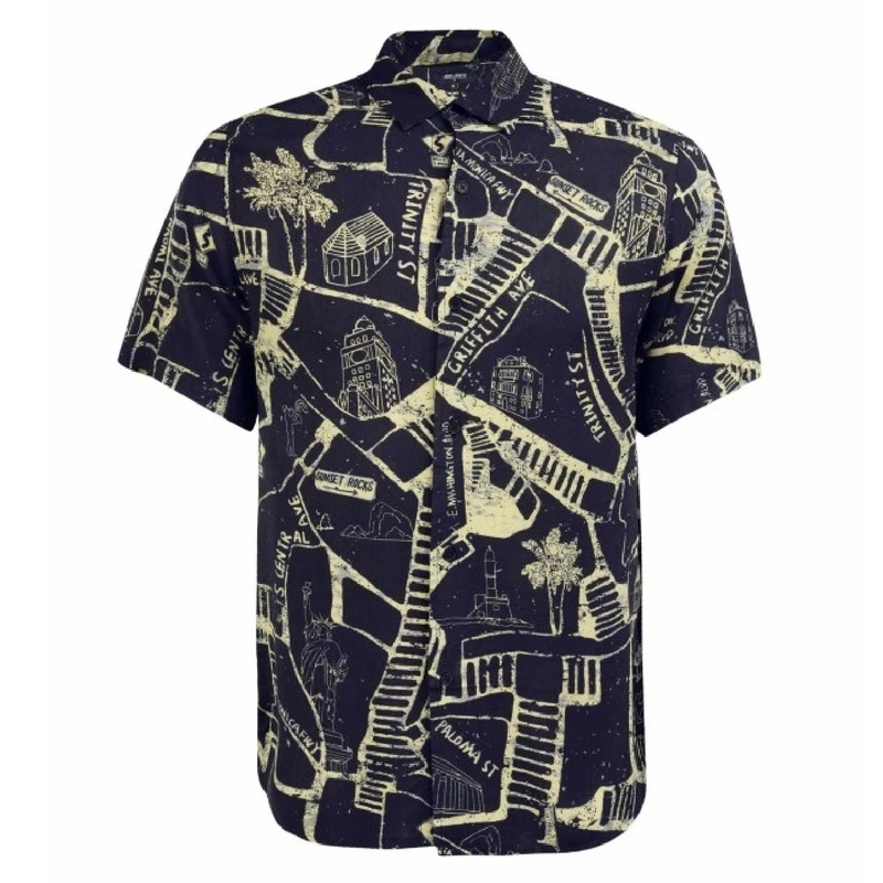 پیراهن آستین کوتاه یقه برگردان مردانه جوتی جینز مدل ریلکس فیت کد 3030199