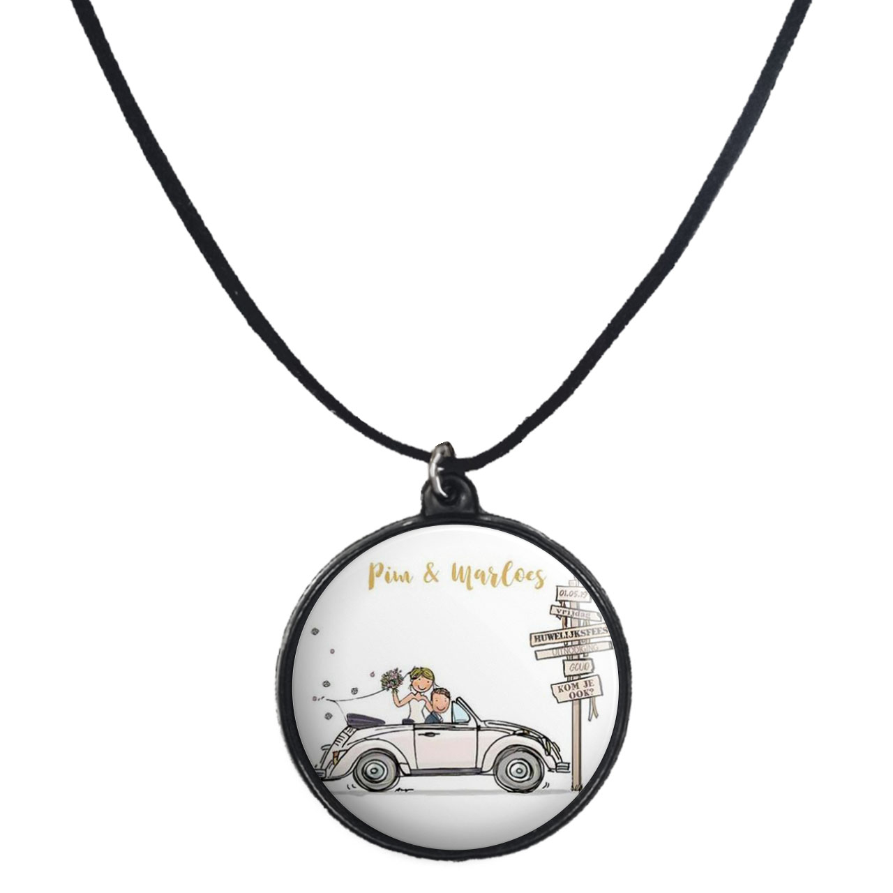 گردنبند پرمانه طرح عاشقانه کد pmb.5572 مدل دو طرفه