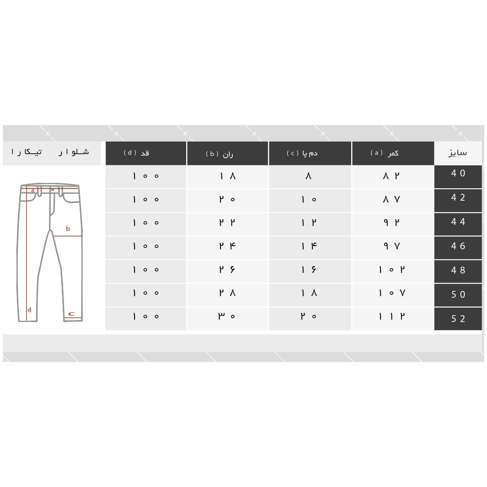 شلوار مردانه ان سی نو مدل فاستونی ال سی رنگ مشکی - - 79