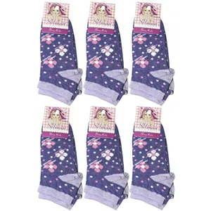 جوراب دخترانه سِلمان مدل SL-4895 مجموعه 6 عددی