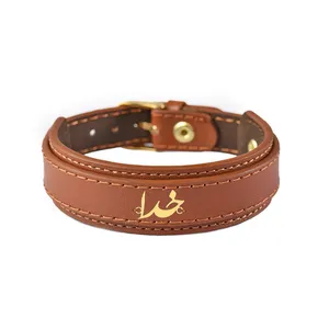 دستبند طلا 18 عیار مردانه فرشته طرح خدا کد UBCHL0005-0001