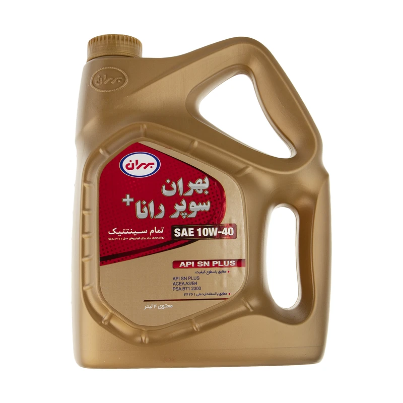 روغن موتور بهران مدل سوپر رانا پلاس SAE 10W-40 حجم 4 لیتر
