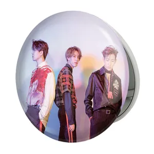 آینه جیبی خندالو طرح گروه گات سون GOT7 مدل تاشو کد 21031 