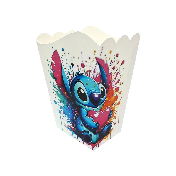 ظرف پاپ کورن یکبار مصرف مدل استیچ کد stitchP1 مجموعه 10 عددی