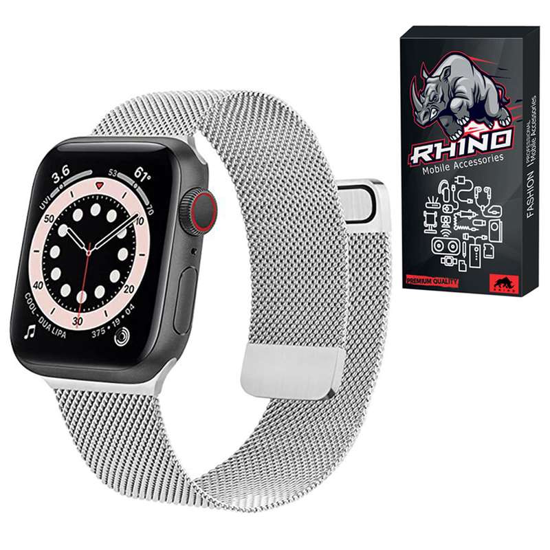 بند راینو مدل R-Milanese مناسب برای اپل واچ سری 5 42 / 44 میلی متری