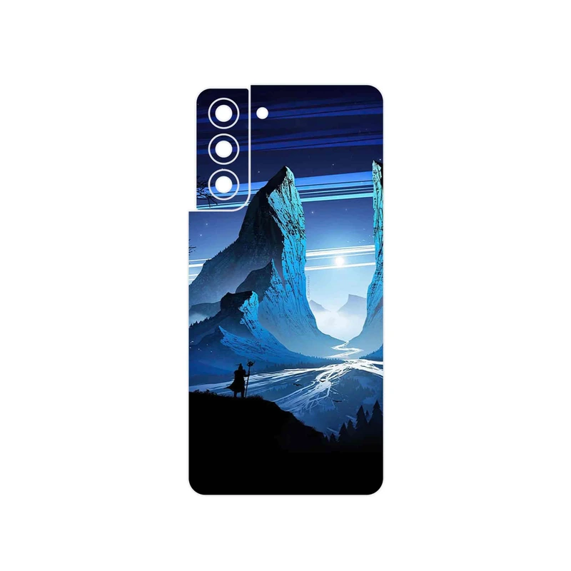برچسب پوششی ماهوت مدل Blue Mountains Digital Art مناسب برای گوشی موبایل سامسونگ Galaxy S21 5G