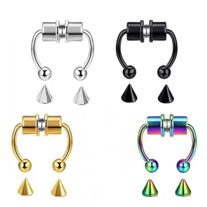 عکس شماره 4 : پیرسینگ مدل فیک بینی آهنربایی