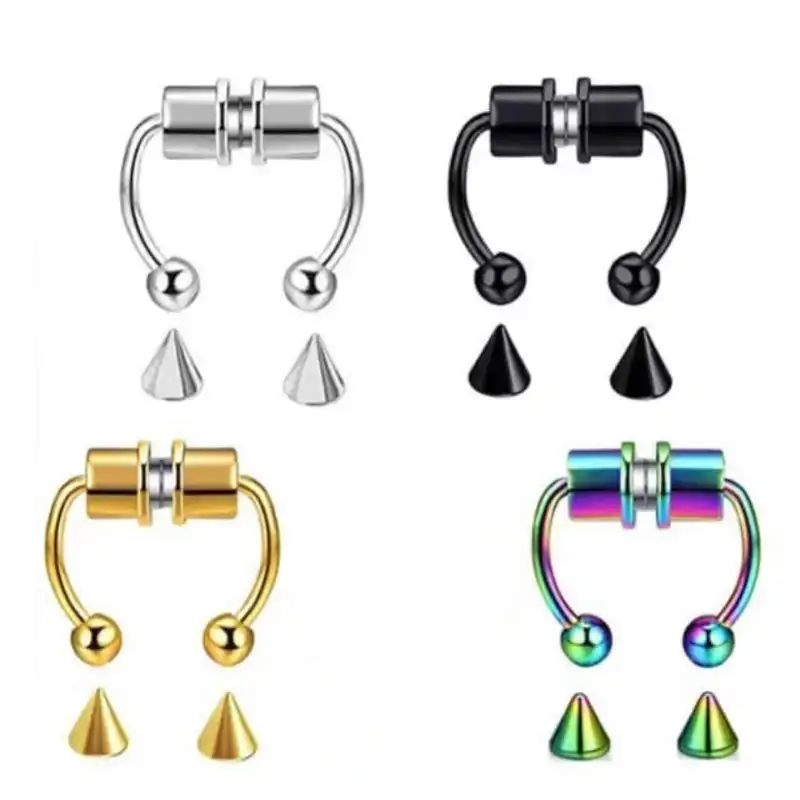 پیرسینگ مدل فیک بینی آهنربایی