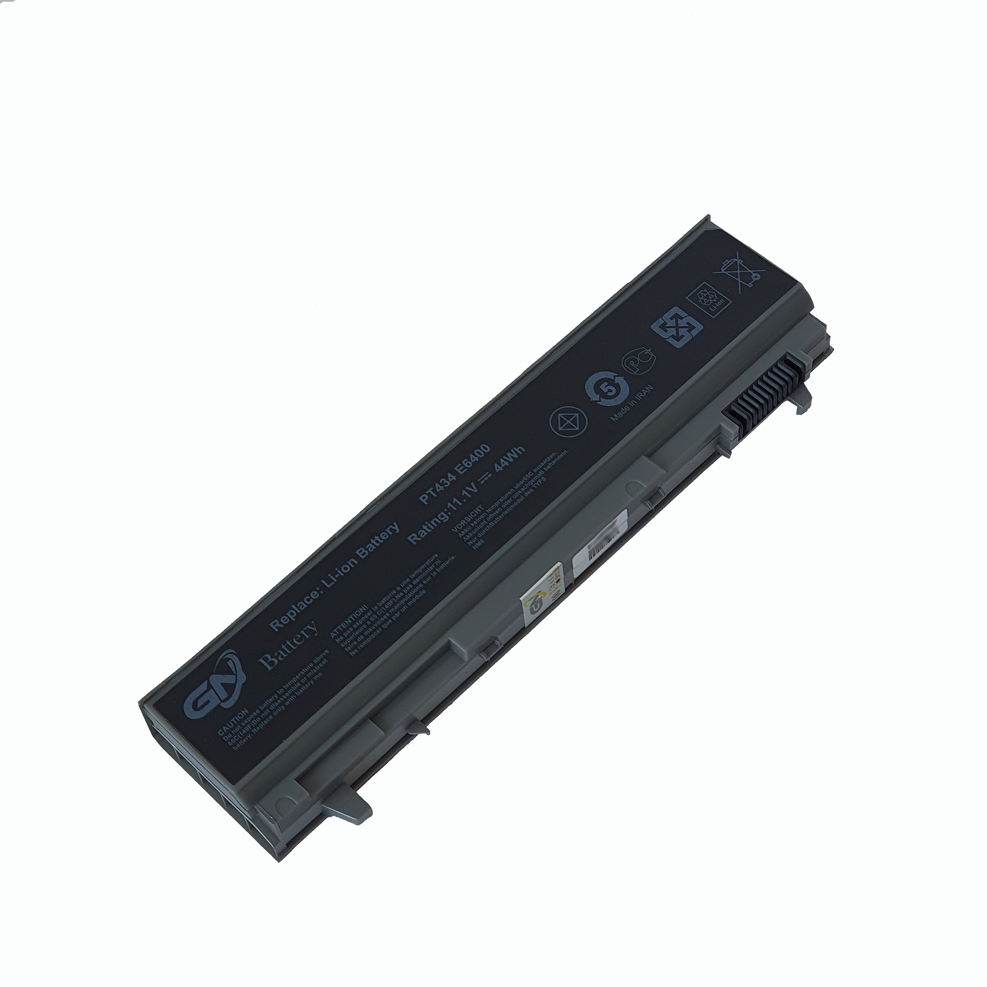 باتری لپ تاپ 6 سلولی گلدن نوت بوک جی ان مدل E6400 مناسب برای لپ تاپ دل LATITUDE E6410/E6510/E6500/E6400