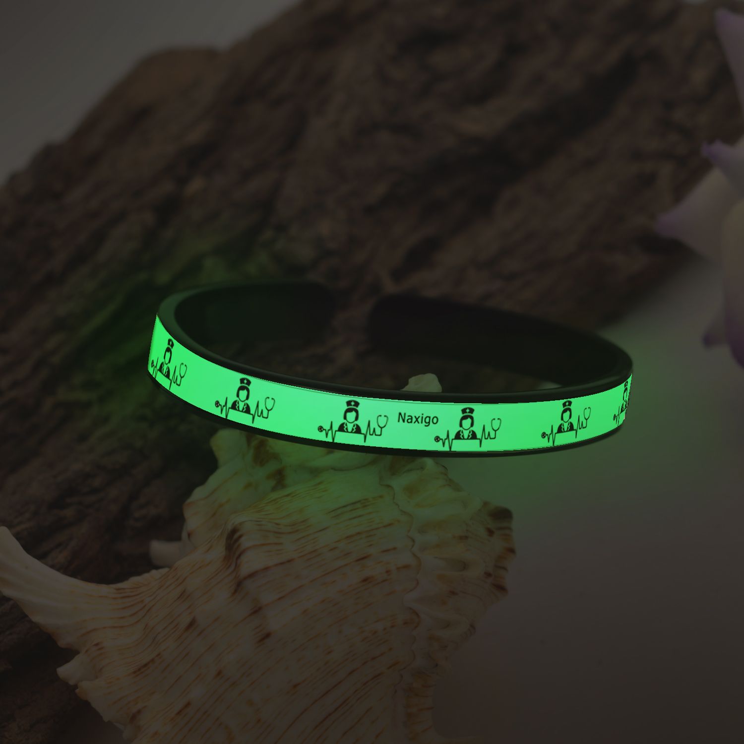 دستبند ناکسیگو طرح پزشک مدل BR5454 -  - 2