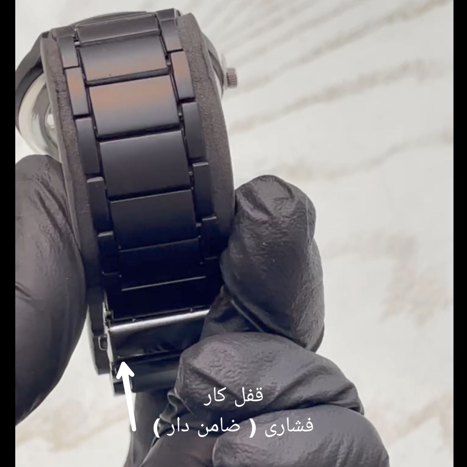 ساعت مچی عقربه‌ای مردانه مدل پشت شیشه ای موتور نمایان شیشه رفلکس کد 1 -  - 4