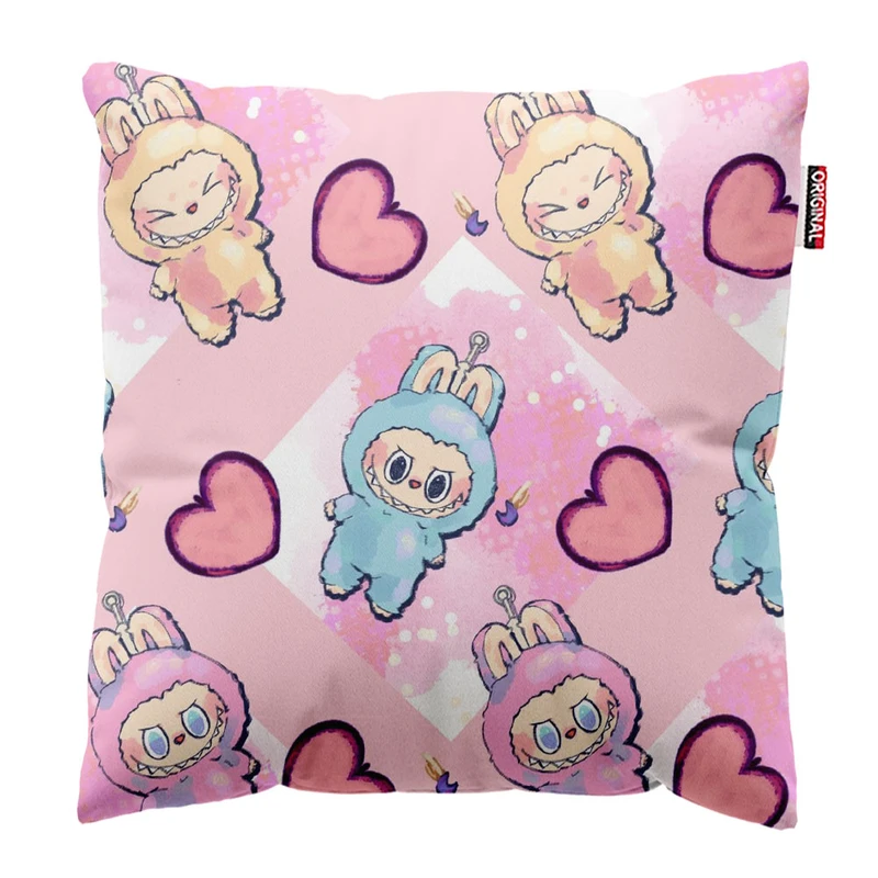  کوسن پاد آفرین طرح لبوبو کد 2966 سایز 30*30 سانتی متر