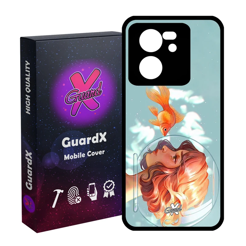 کاور گارد ایکس طرح Girl مدل Glass10020 مناسب برای گوشی موبایل شیائومی 13T/13T Pro/Redmi K60 Ultra