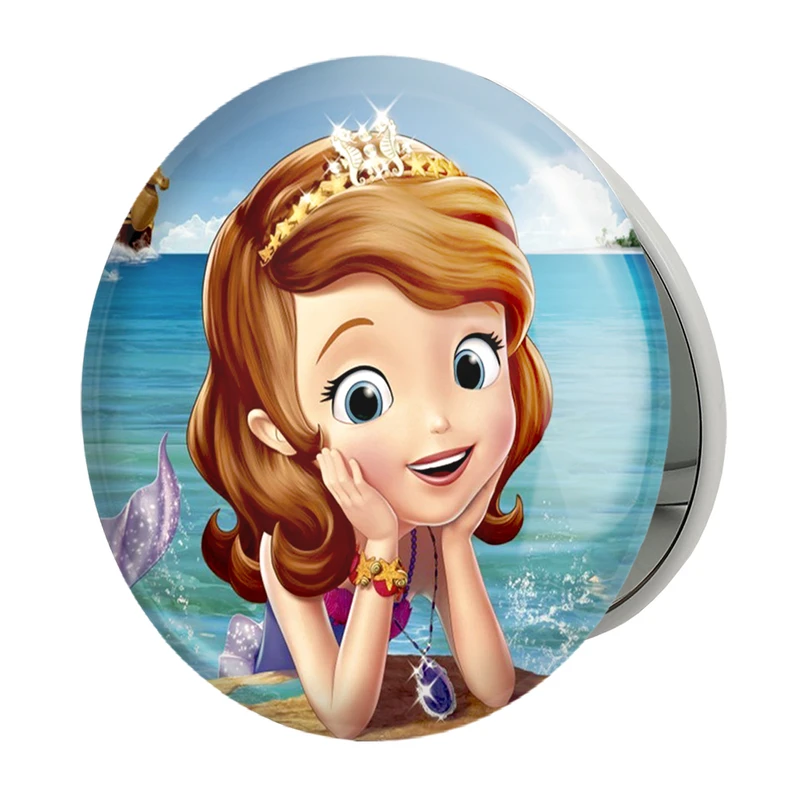 آینه جیبی خندالو طرح سوفیا مدل تاشو کد 12541 