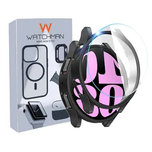 کاور واچ من مدل bumper-WM مناسب برای ساعت هوشمند سامسونگ Galaxy Watch 6 Classic 47 mm به همراه محافظ صفحه نمایش