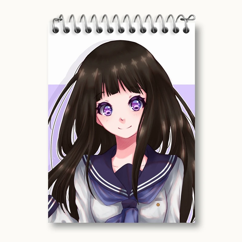دفتر یادداشت 50 برگ خندالو مدل چیتاندا انیمه هیوکا Hyouka کد 17070