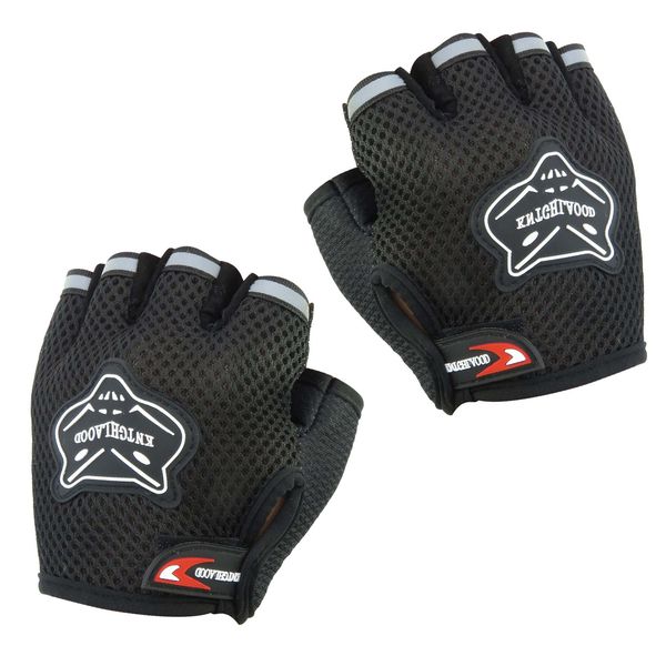 دستکش دوچرخه سواری مدل نیمه انگشتی طرح تابستونی کد 1648 سایز L