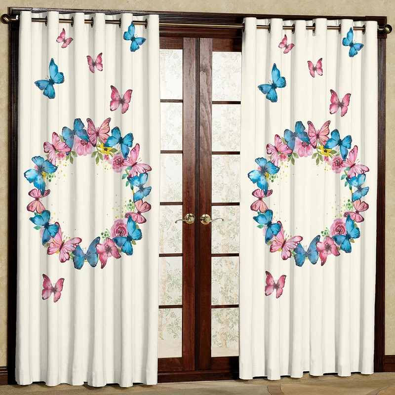 پرده مدل پروانه مخمل پانچی کد 4634 سایز 200x140 سانتی متر