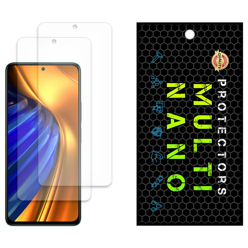 محافظ صفحه نمایش مات مولتی نانو مدل X-S2M مناسب برای گوشی موبایل شیائومی Poco F4 بسته دو عددی