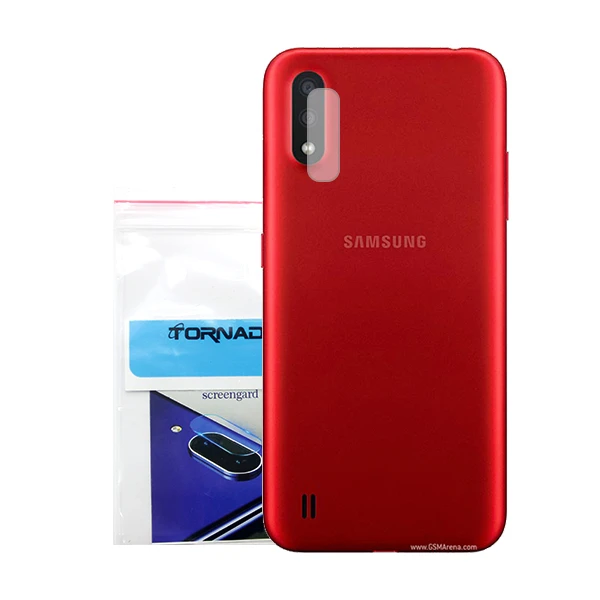 محافظ لنز دوربین نانو کد S412 مناسب برای گوشی موبایل سامسونگ Galaxy A01 بسته 40 عددی