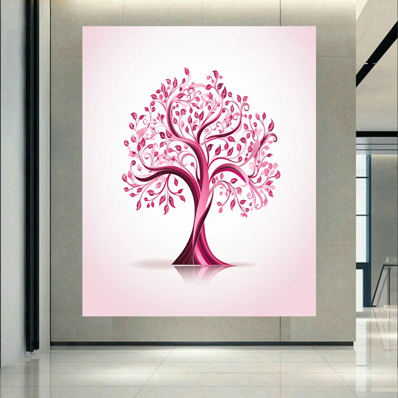 پوستر طرح مخمل مدل انتزاعی درخت  کد AR302678