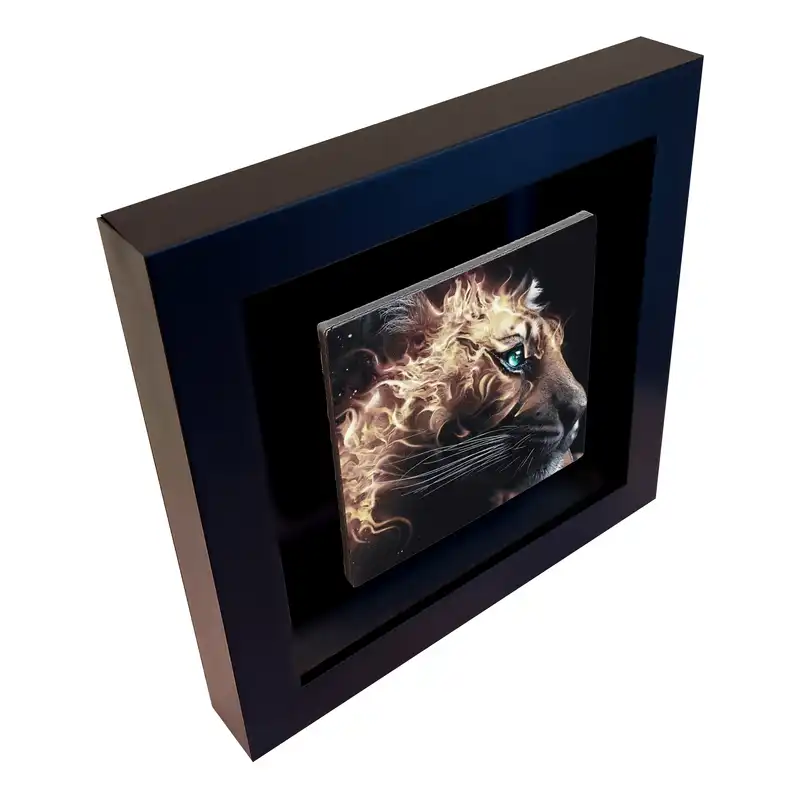 تابلو کاشی طرح شیر آتشین مدل EM 1002
