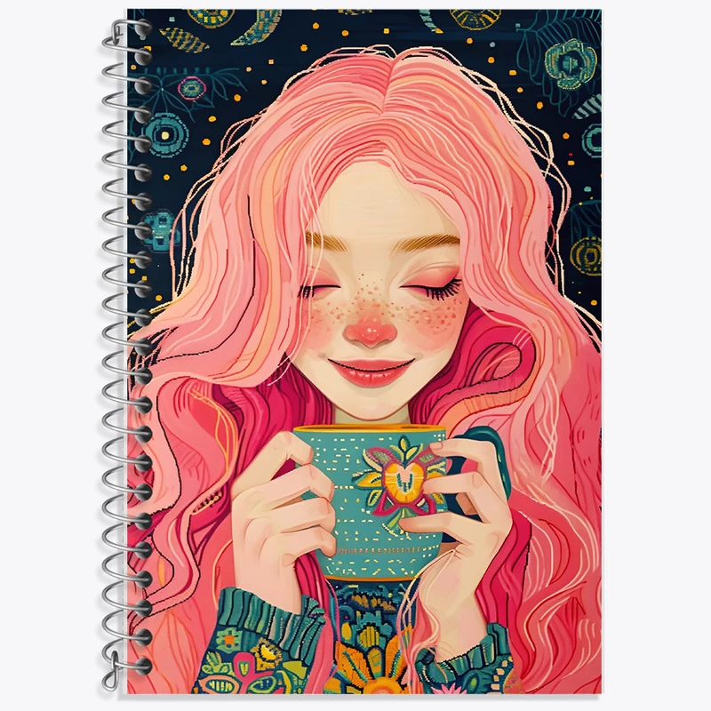 دفتر لغت 50 برگ خندالو طرح دخترانه کد F7320