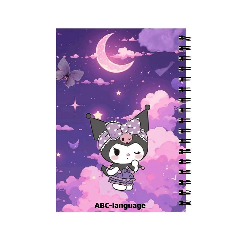 دفتر زبان 60 برگ مدل کارتون کرومی کد 0013