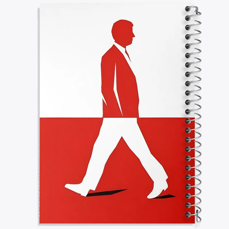 دفتر مشق 50 برگ خندالو طرح آدم قرمز کد F6409