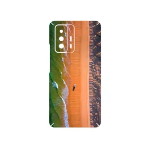 MAHOOT Beach and Green Sea Cover Sticker for Xiaomi 11T 5G