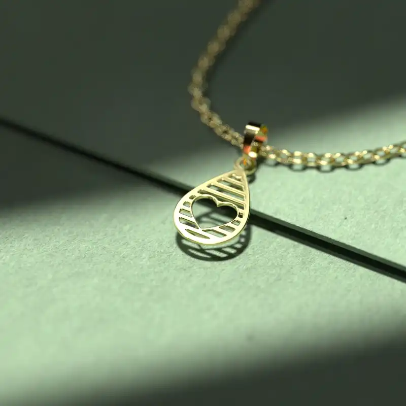 گردنبند طلا 18 عیار زنانه مدوپد مدل بیضی کد CA10197