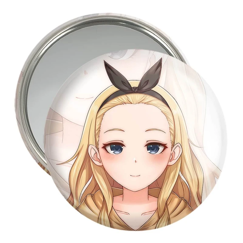 آینه جیبی خندالو مدل کورومی انیمه Lycoris Recoil  کد 22975