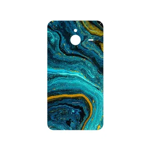 MAHOOT Turquoise marblewith golden streaks Cover Sticker for Microsoft Lumia 640 XL