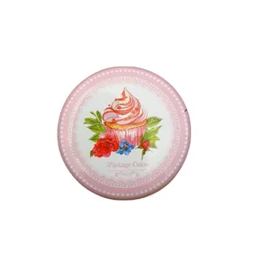 جعبه دکوری مدل قوطی فلزی طرح کاپ کیک کد 22
