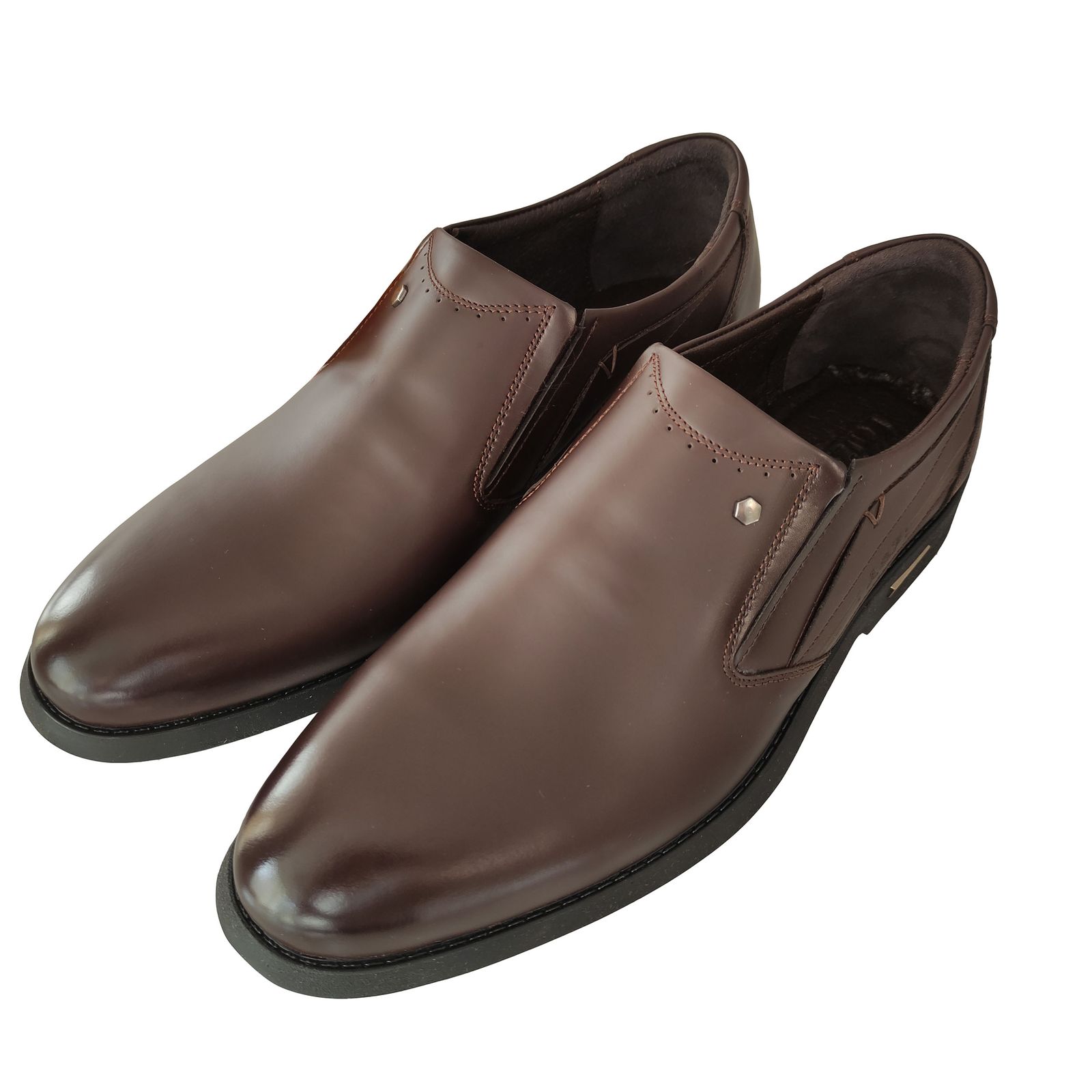 کفش مردانه کفش فرزین مدل فارگو رنگ قهوه ای -  - 3