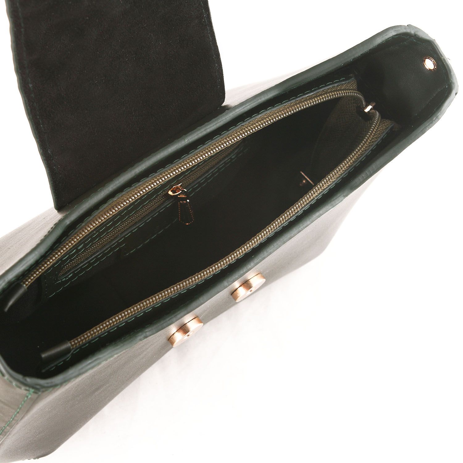 کیف دوشی زنانه چرم یلسان مدل راشا کد GAN-104-sbz - - 6