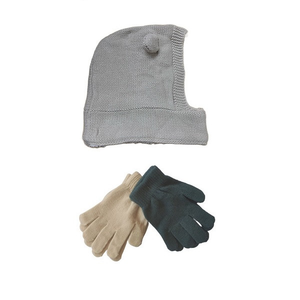 ست کلاه و دستکش بافتنی بچگانه کیابی مدل 269233
